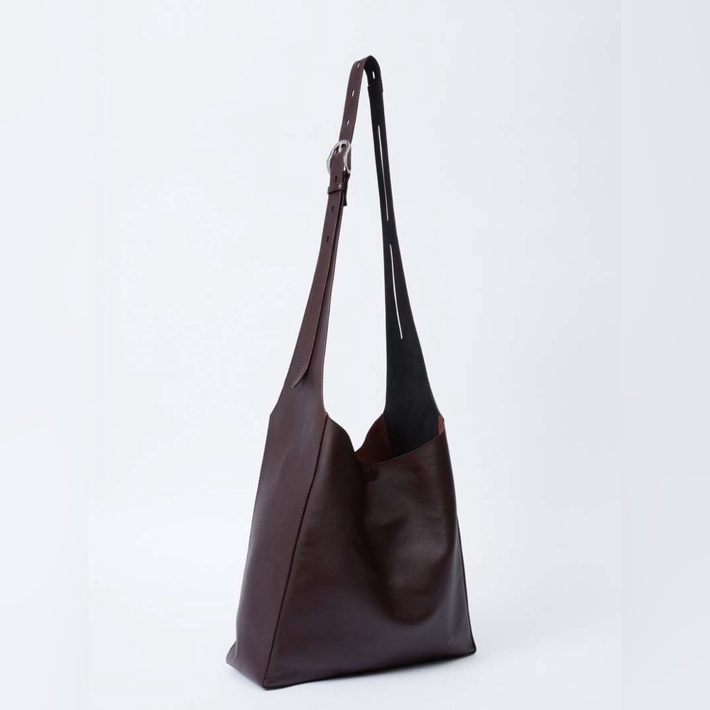 NWT Rag & Bone Belize leather shopper crossbody wine bucket tote $478